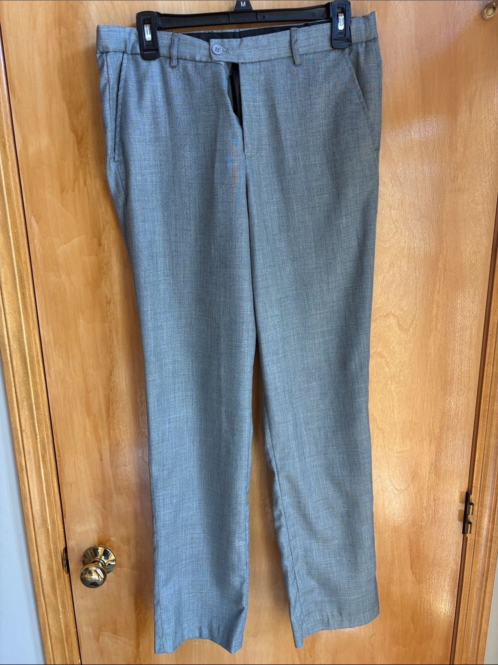 Tailored Men's Dress Pants in Light Gray
